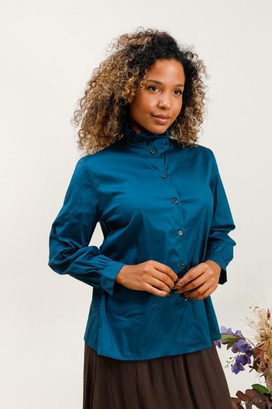 Chemises Femme Bleu canard Nota bene 7378 Efashion Paris