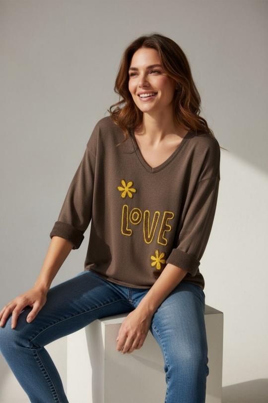 Tops Femme Marron Nota bene 5244 Efashion Paris