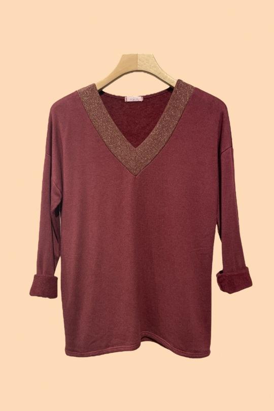 Tops Femme Bordeaux Nota bene 7525 Efashion Paris