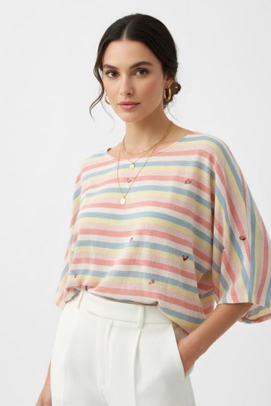 Tops Femme Rose Nota bene 12076 Efashion Paris