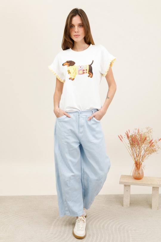 Pantalones Mujer Blue Nota bene 30577 Efashion Paris