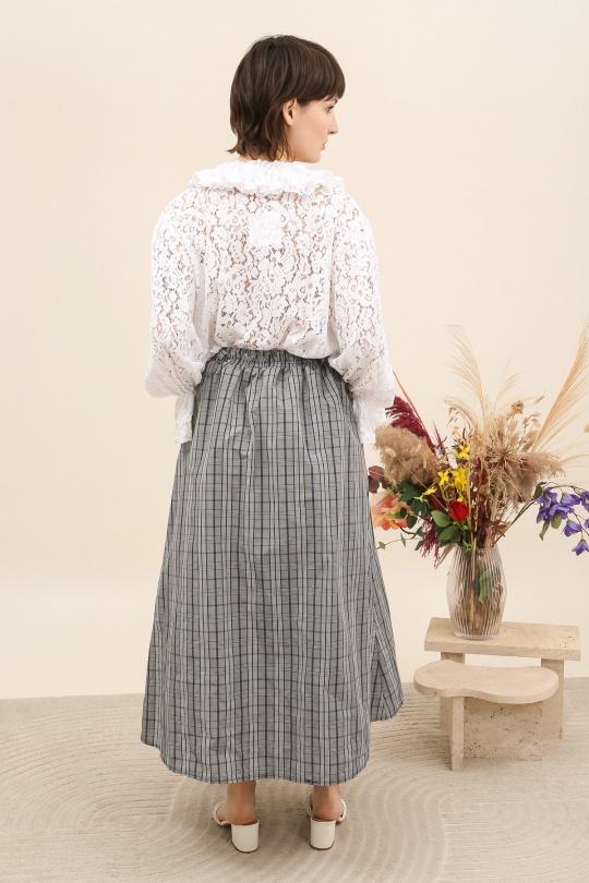 Faldas Mujer Navy blue Nota bene 30219 Efashion Paris