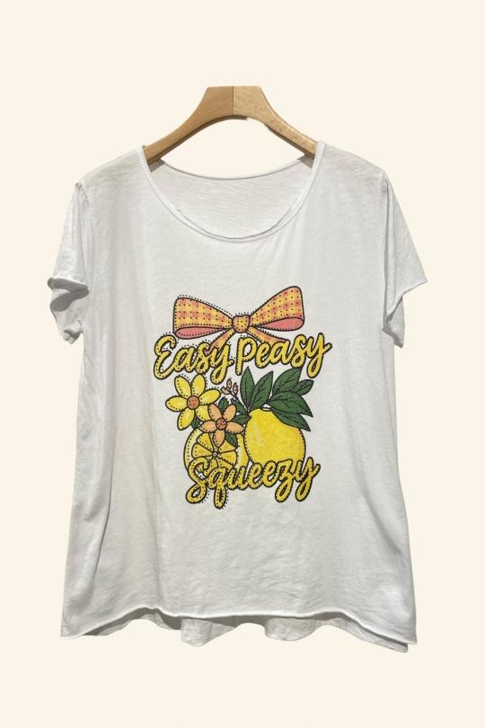 Camisetas Mujer White Nota bene 9061A1 Efashion Paris