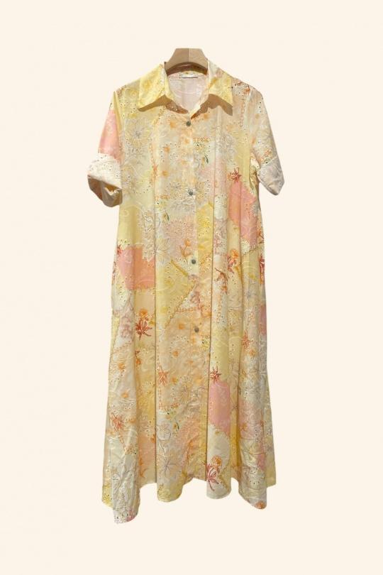 Vestidos largos Mujer Beige Nota bene 25082 Efashion Paris