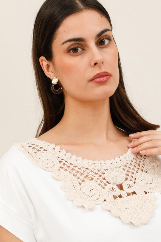 Camisetas Mujer White Nota bene 1557 Efashion Paris