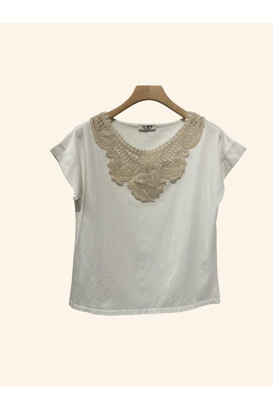 Camisetas Mujer White Nota bene 1557 Efashion Paris