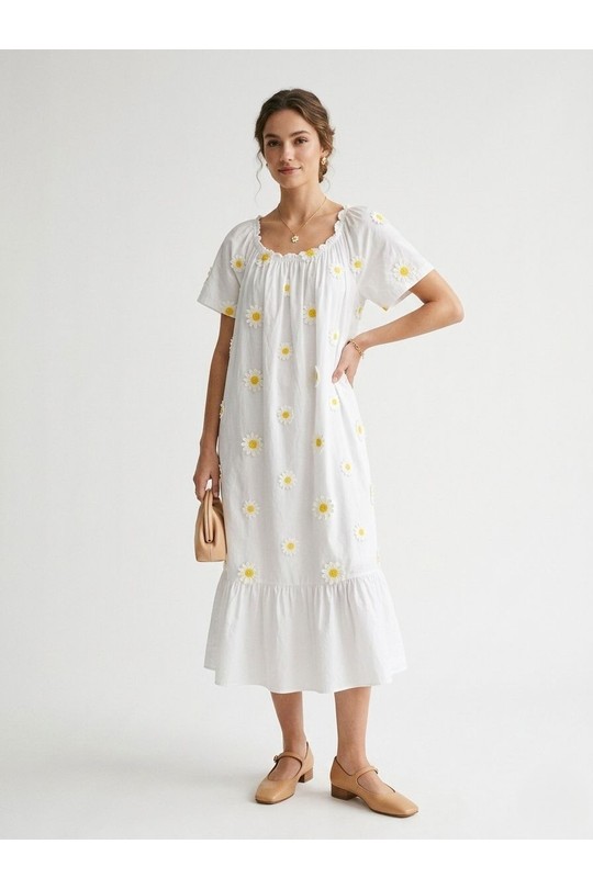 Vestidos a media pierna Mujer White Nota bene 72081 Efashion Paris