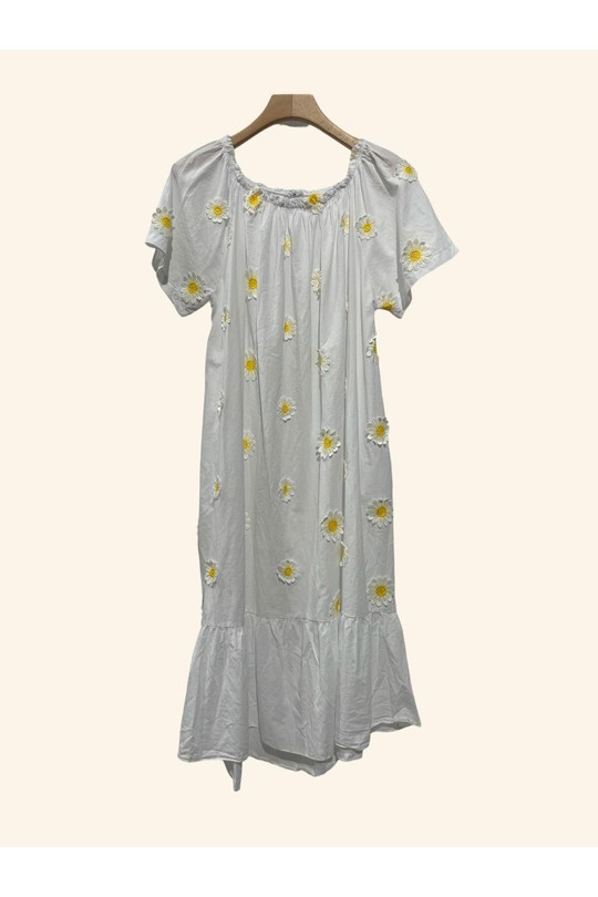 Vestidos a media pierna Mujer White Nota bene 72081 Efashion Paris