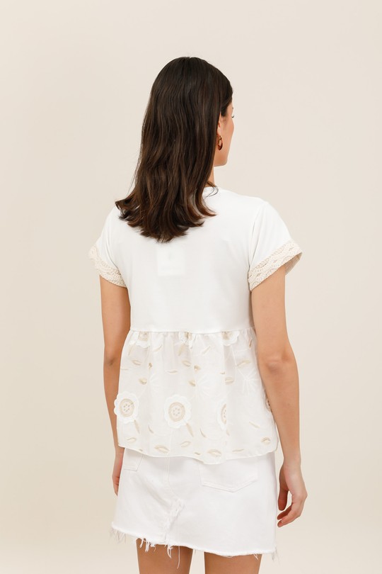 Camisetas Mujer White Nota bene 1569 Efashion Paris