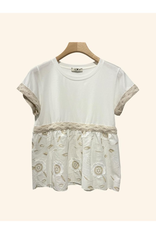 Camisetas Mujer White Nota bene 1569 Efashion Paris