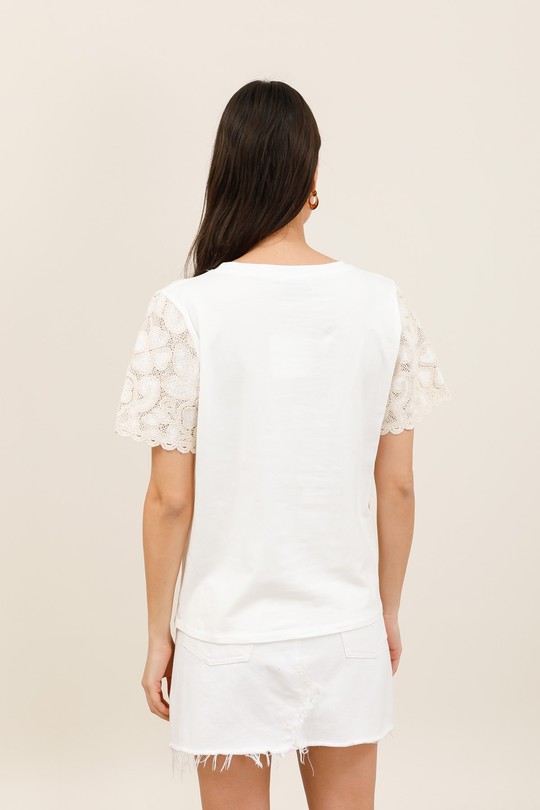 Camisetas Mujer White Nota bene 1681 Efashion Paris