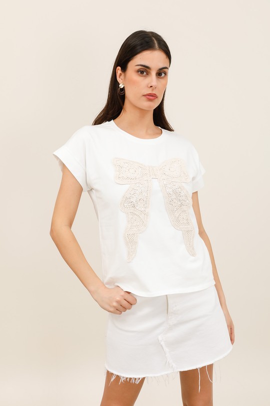Camisetas Mujer White Nota bene 307 Efashion Paris