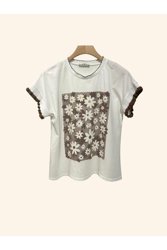 Camisetas Mujer Brown Nota bene 2821 Efashion Paris
