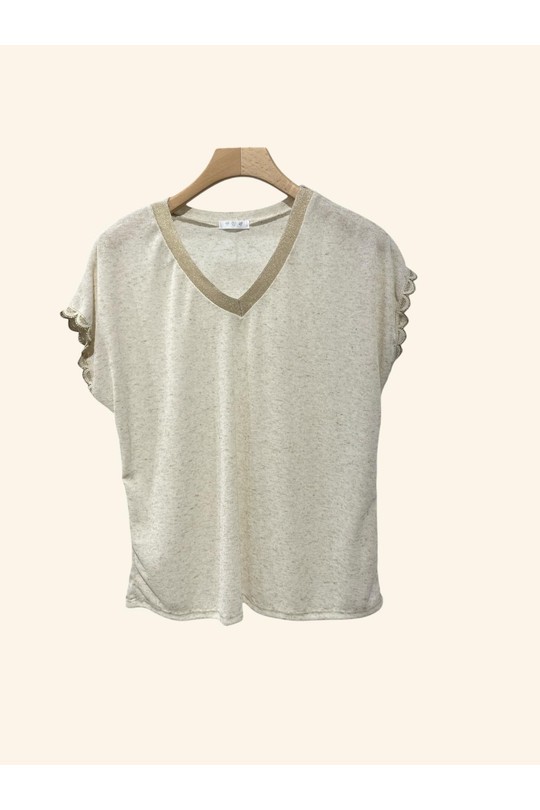 Camisetas Mujer Blue Nota bene 7605 Efashion Paris