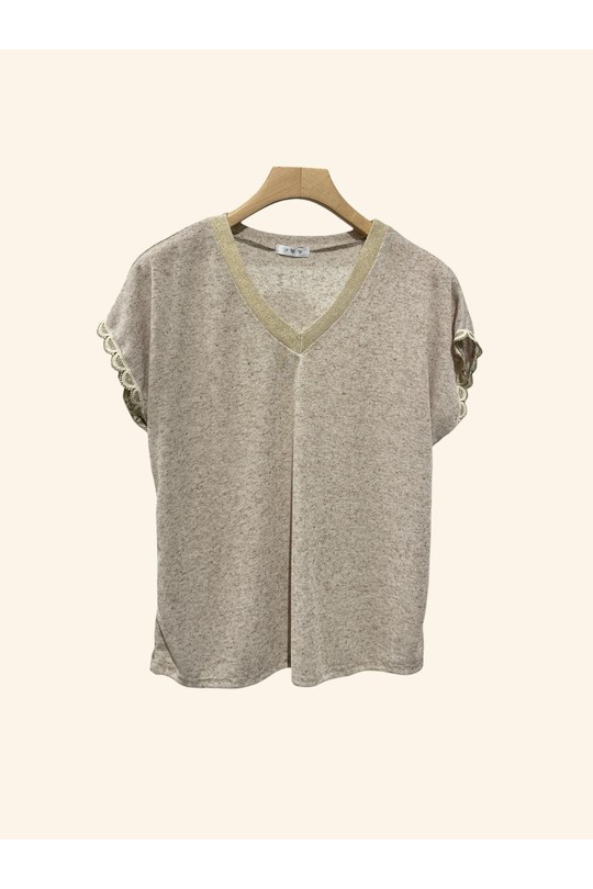 Camisetas Mujer Blue Nota bene 7605 Efashion Paris