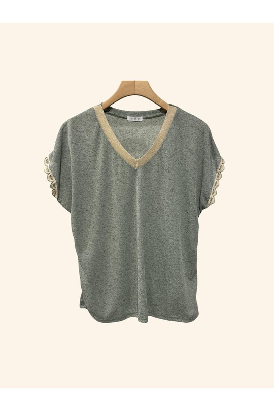 Camisetas Mujer Blue Nota bene 7605 Efashion Paris