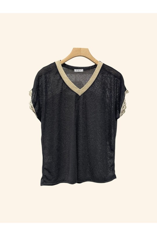 Camisetas Mujer Blue Nota bene 7605 Efashion Paris