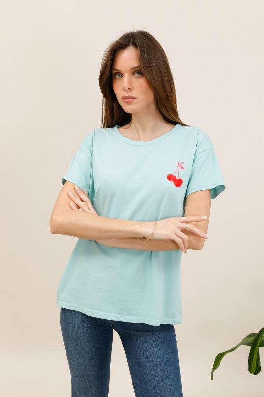 Camisetas Mujer Céladon Nota bene 36452 Efashion Paris