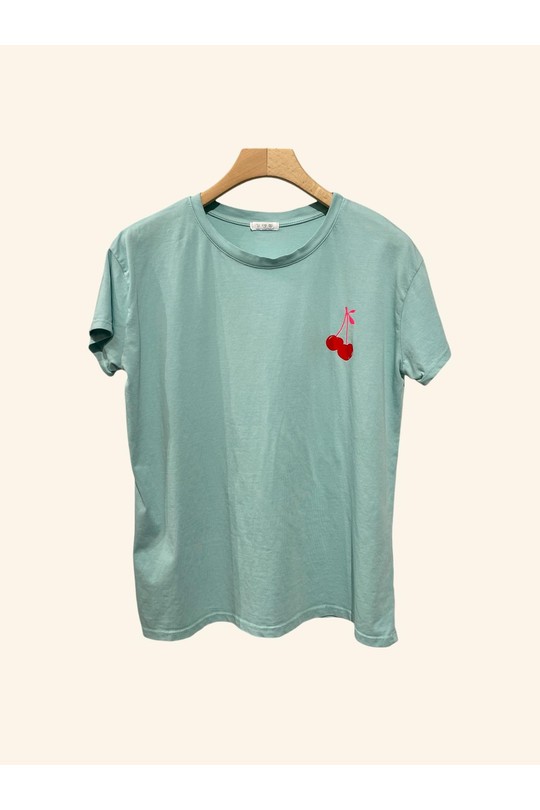 Camisetas Mujer Céladon Nota bene 36452 Efashion Paris