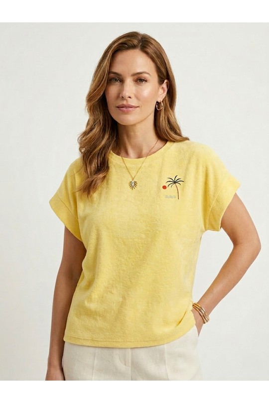 Camisetas Mujer Yellow Nota bene 7327 Efashion Paris