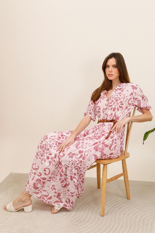 Vestidos largos Mujer Pink Nota bene 72390 Efashion Paris