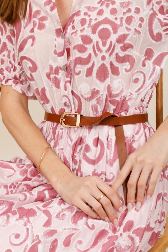 Vestidos largos Mujer Pink Nota bene 72390 Efashion Paris