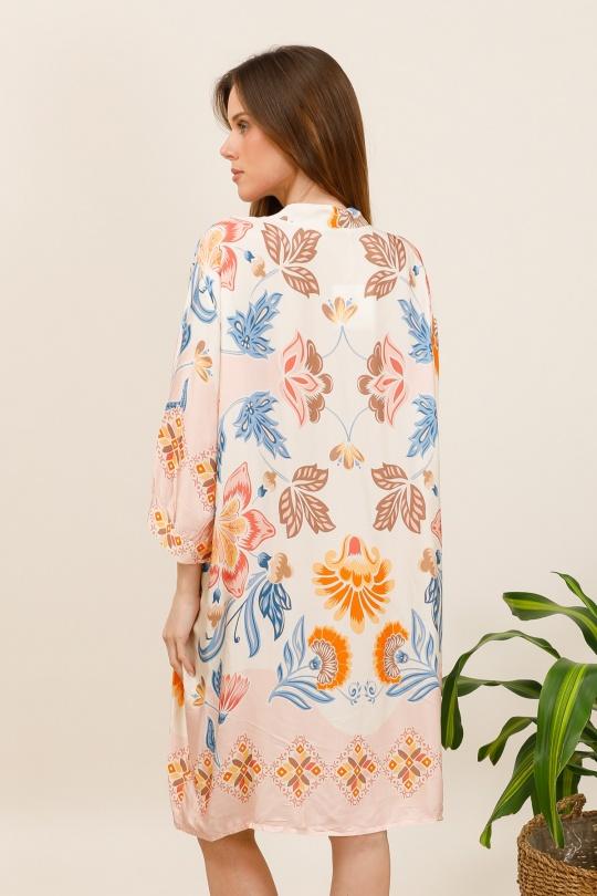 Vestidos a media pierna Mujer Pink Nota bene 34951 Efashion Paris