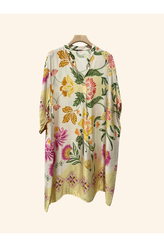 Vestidos a media pierna Mujer Pink Nota bene 34951 Efashion Paris