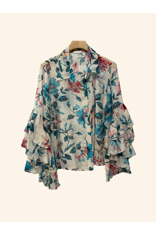 Camisas Mujer Céladon Nota bene 2824 Efashion Paris