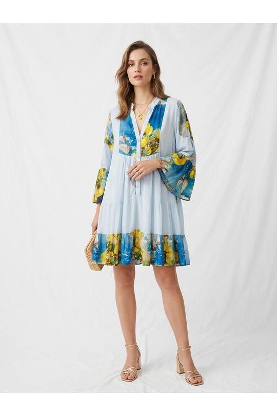 Vestidos cortos Mujer Blue Nota bene 9803B3 Efashion Paris