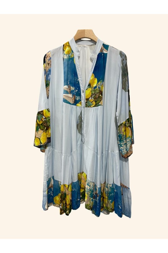 Vestidos cortos Mujer Blue Nota bene 9803B3 Efashion Paris