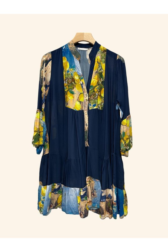 Vestidos cortos Mujer Blue Nota bene 9803B3 Efashion Paris