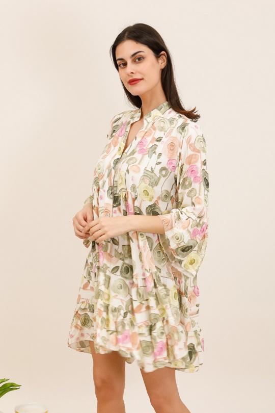 Short dresses Women Yellow Nota bene 9802B5 Efashion Paris