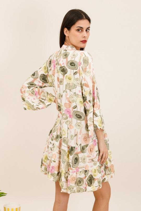 Short dresses Women Yellow Nota bene 9802B5 Efashion Paris