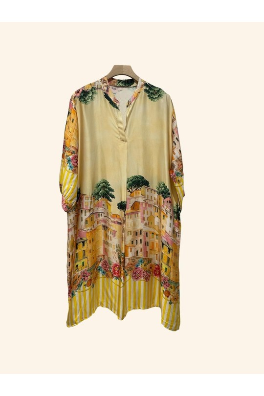 Robes mi-longues Femme Jaune Nota bene 34952 Efashion Paris