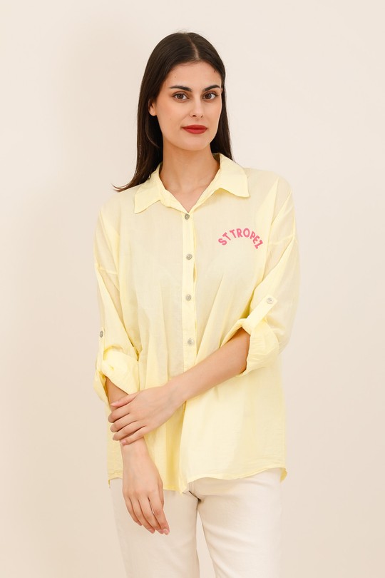 Chemises Femme Jaune Nota bene 6986 Efashion Paris