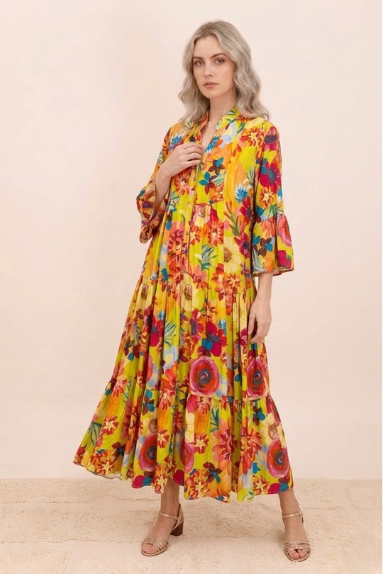 Robes longues Femme Vert pomme Nota bene 10681B3 Efashion Paris