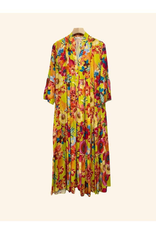 Robes longues Femme Vert pomme Nota bene 10681B3 Efashion Paris