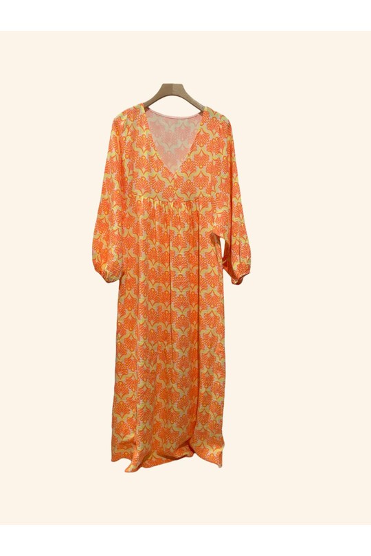 Robes longues Femme Orange Nota bene 26021 Efashion Paris