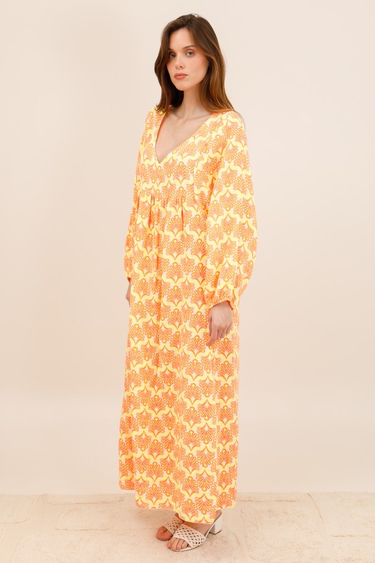 Robes longues Femme Orange Nota bene 26021 Efashion Paris