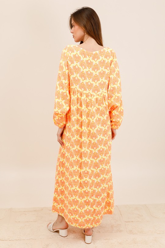 Robes longues Femme Orange Nota bene 26021 Efashion Paris