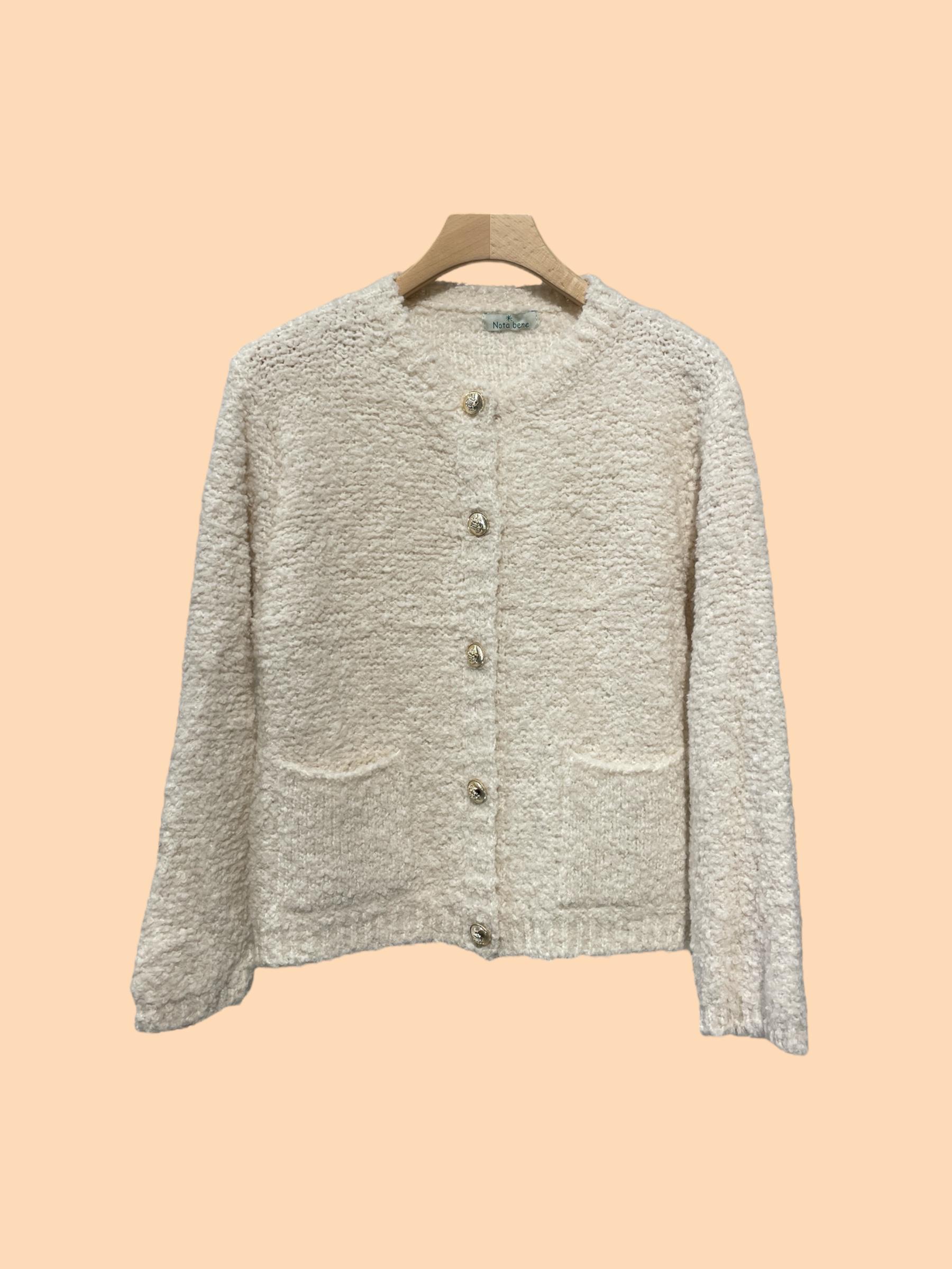 Cardigan Donna Cream Nota bene 85142 #c Efashion Paris