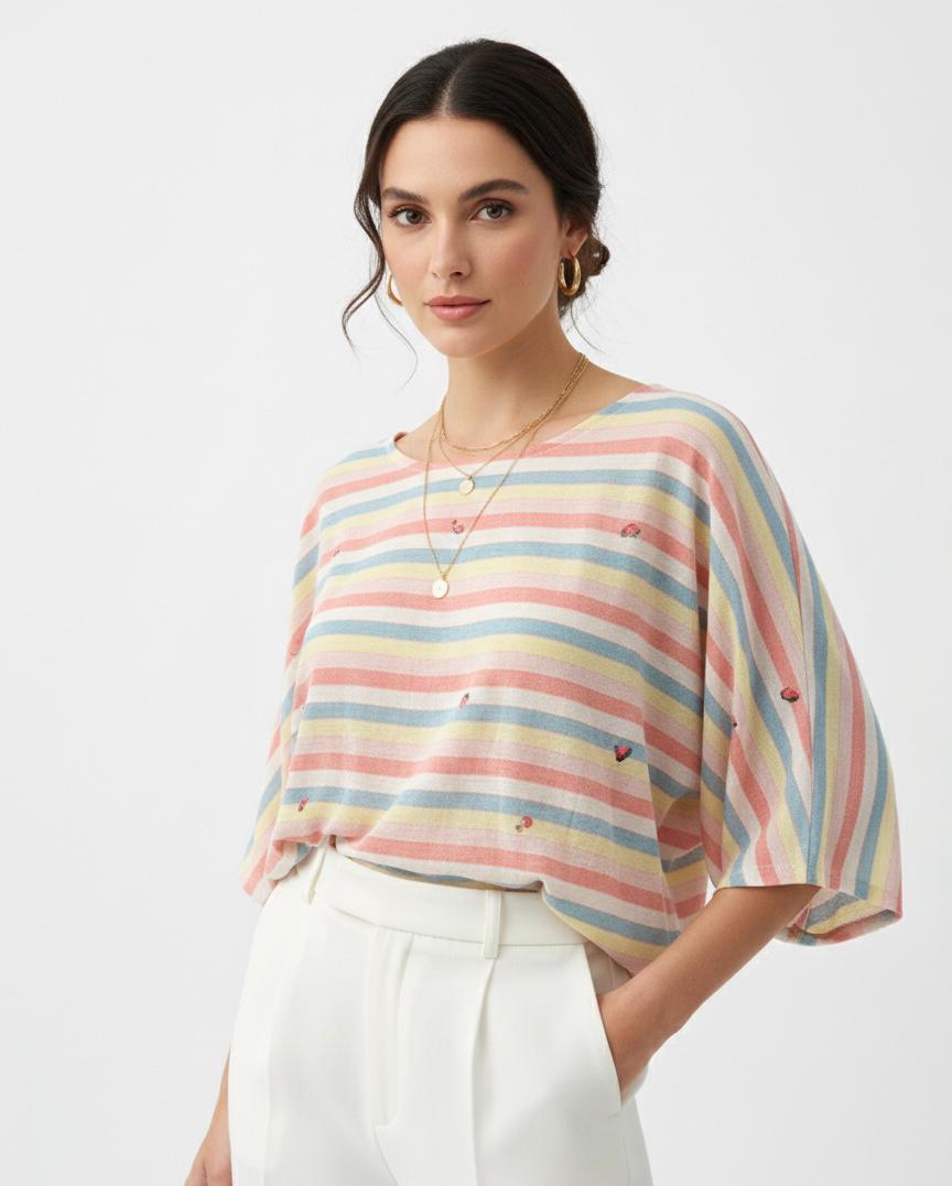 Tops Femme Rose Nota bene 12076 #c Efashion Paris