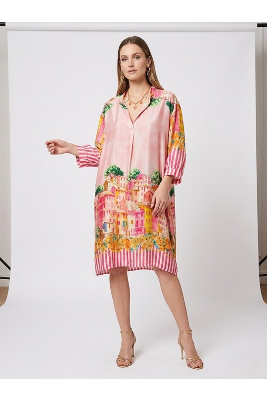 Robes mi-longues Femme Jaune Nota bene 34952 #c Efashion Paris