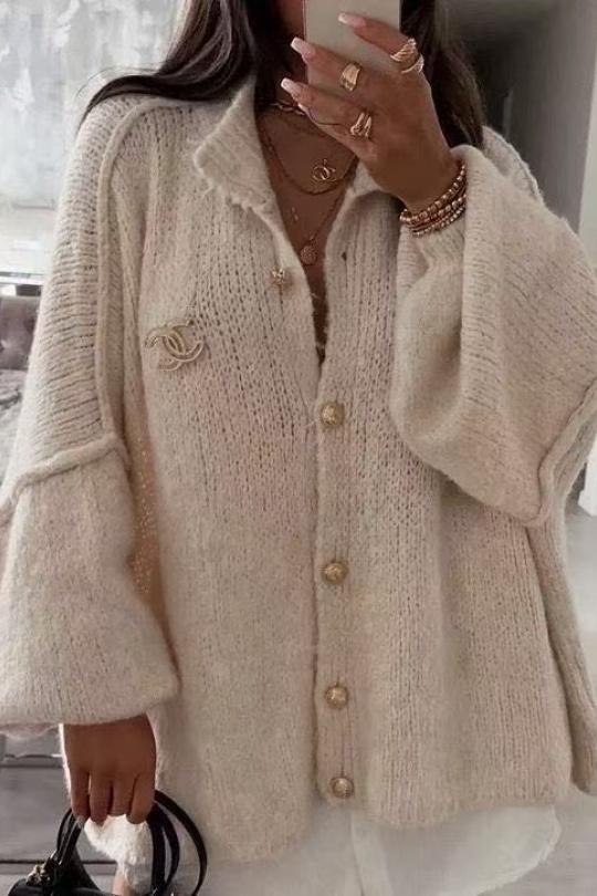 Gilets Femme Ecru SAISON DU VENT 30626 Efashion Paris