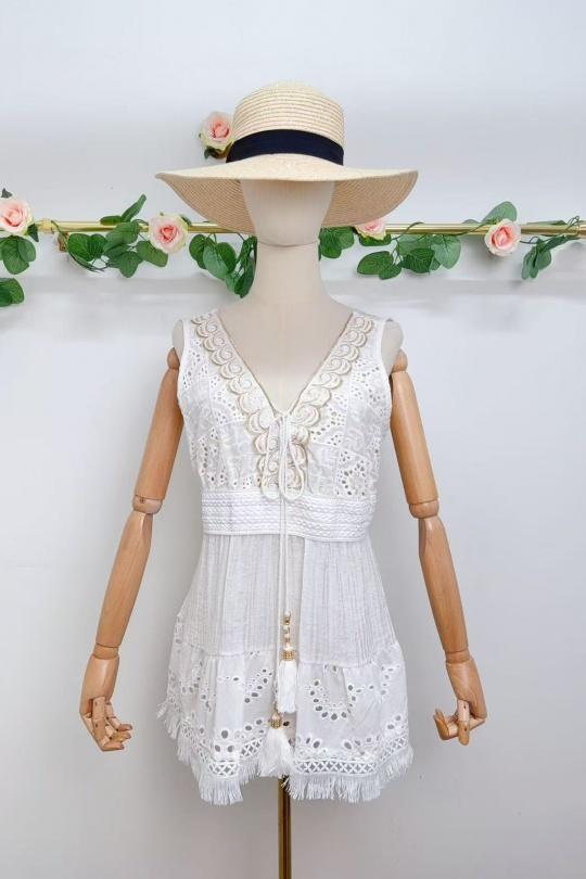 Tops Women White SAISON DU VENT 6170 Efashion Paris