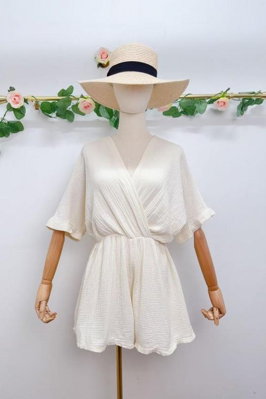 Jumpsuits Women Cream SAISON DU VENT 2687UG Efashion Paris