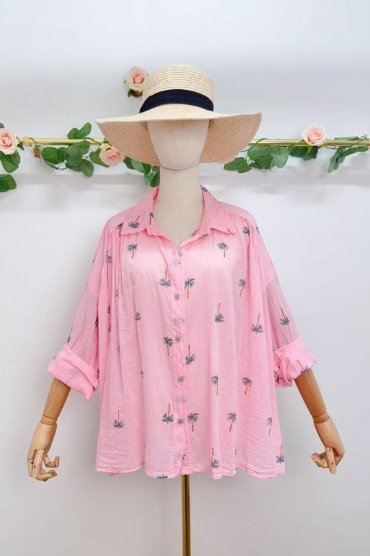 Chemises Femme Rose SAISON DU VENT 837391 Efashion Paris