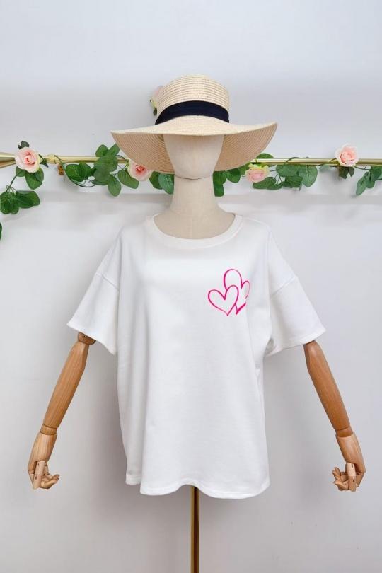 T-shirts Women White SAISON DU VENT 9660 Efashion Paris