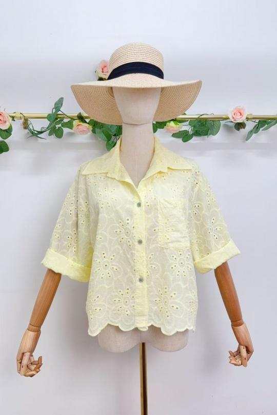 Tops Femme Jaune clair SAISON DU VENT 9630F Efashion Paris